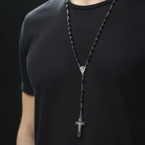 Collin Rowe Croix En Bois Noir Chapelet 11