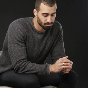 Lucleon Bague En Acier Et En Céramique Café Et Argent 14