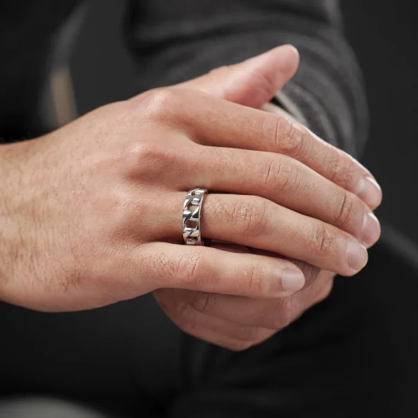 Fort Tempus Bague Chaîne En Acier Pour Homme 6