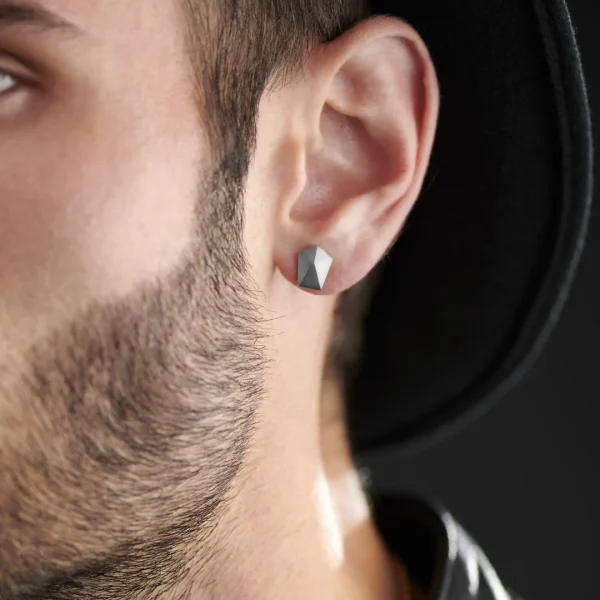 Moody Mason Boucles D’oreilles Jax Clou En Acier 4