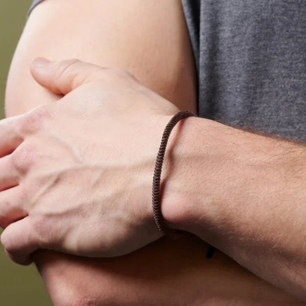 Waykins Bracelet De Noeud Chanceux Brun Whit 5