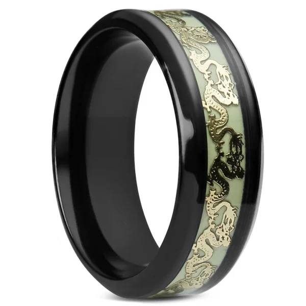 Fort Tempus Bague Phosphorescente à Motifs Dragons 1