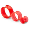 Fort Tempus Tunnel écarteur En Silicone Rouge 13