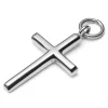 Lucleon Pendentif De Boucle D’oreille – Croix Argentée En Acier 20