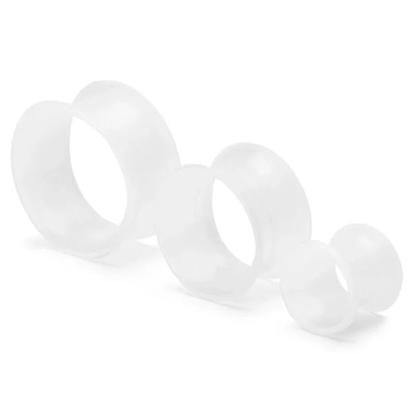 Fort Tempus Tunnel écarteur En Silicone Blanc 1
