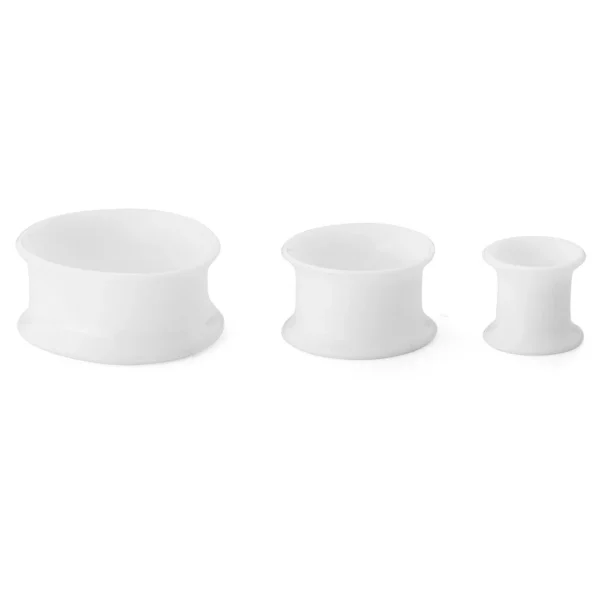 Fort Tempus Tunnel écarteur En Silicone Blanc 3