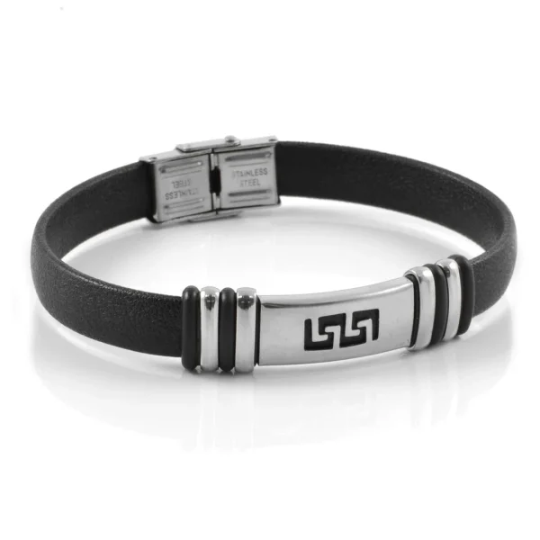 Fort Tempus Bracelet En Caoutchouc Avec Ornement Labyrinthe 1