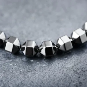 Arkai Bracelet Sanatio En Hématite Hexagonale 14