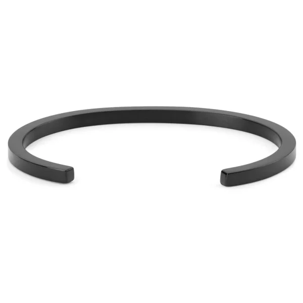 Lucleon Bracelet Manchette Noir à Profil étroit 3