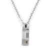 Lucleon Élégant Collier En Acier Argenté 20
