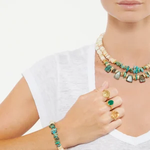 VADI JEWELS Bague Sphinx Onyx Vert 7