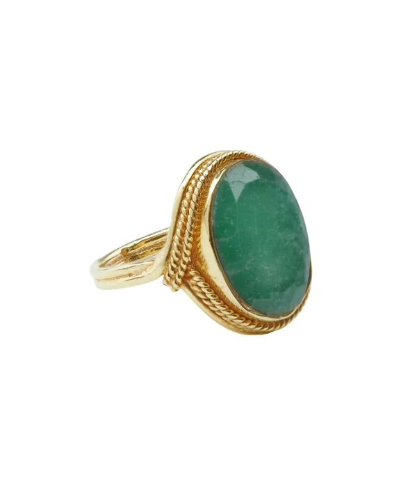 VADI JEWELS Bague Sphinx Big Émeraude 1