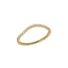 AND…PARIS Bague Alliance Vague Diamants Or Jaune 17