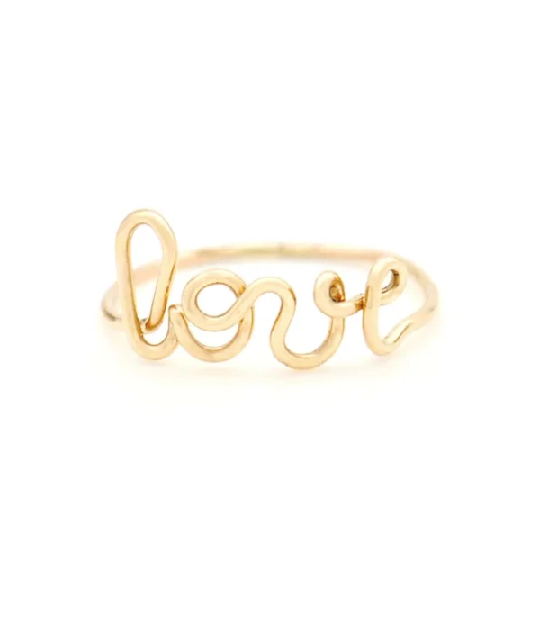 ATELIER PAULIN Bague Originale Love Gold Filled Jaune 1