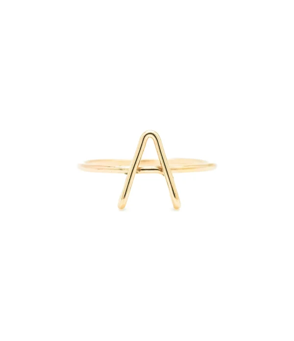 ATELIER PAULIN Bague Capitale Initiale Or Jaune 1