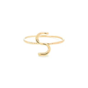 ATELIER PAULIN Bague Capitale Initiale Or Jaune 17