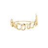 ATELIER PAULIN Bague Originale Gold Filled Jaune, Personnalisable 14