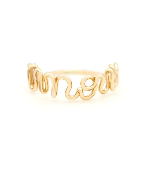ATELIER PAULIN Bague Originale Amour Gold Filled Jaune 1