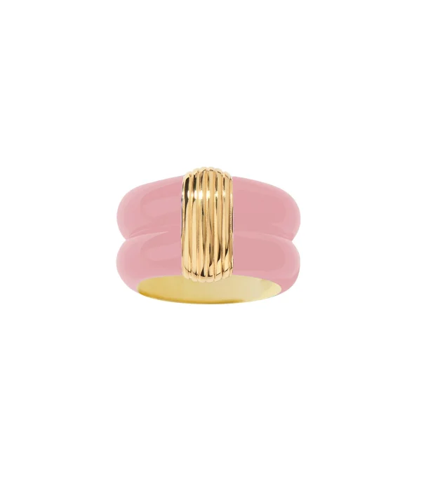 AURELIE BIDERMANN Bague Katt MM, Capsule Octobre Rose 1