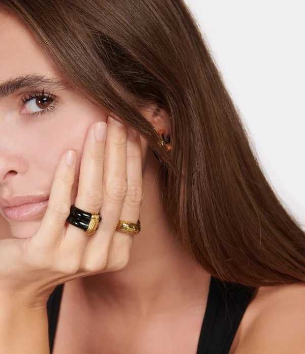 AURELIE BIDERMANN Bague Yada Ciselure 3