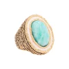 AURELIE BIDERMANN Bague Liz Turquoise 8