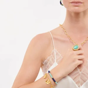AURELIE BIDERMANN Bague Liz Turquoise 7