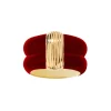 AURELIE BIDERMANN Bague Katt MM Résine Bordeaux 10
