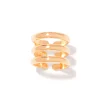 AURELIE BIDERMANN Bague Esteban Laiton Doré 10