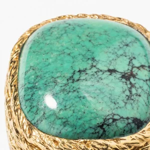 AURELIE BIDERMANN Chevalière Miki Turquoise 9