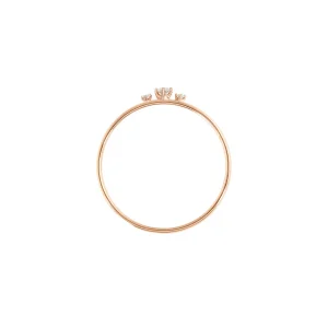 VANRYCKE Bague Stardust Or Rose 3 Diamants 8