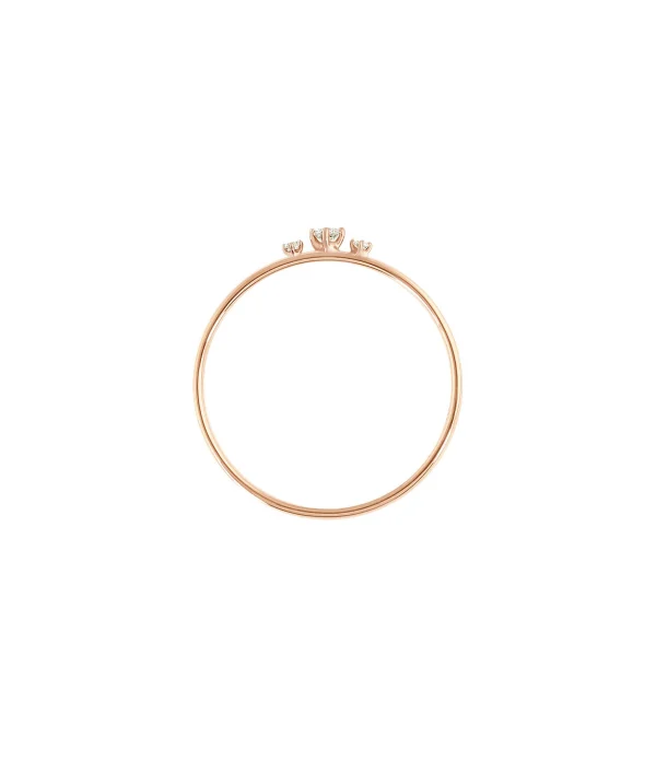 VANRYCKE Bague Stardust Or Rose 3 Diamants 3