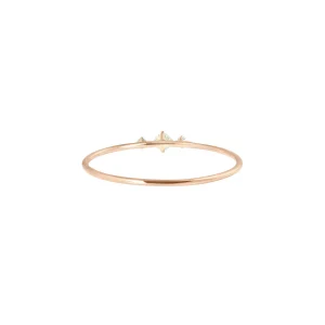 VANRYCKE Bague Stardust Or Rose 3 Diamants 10