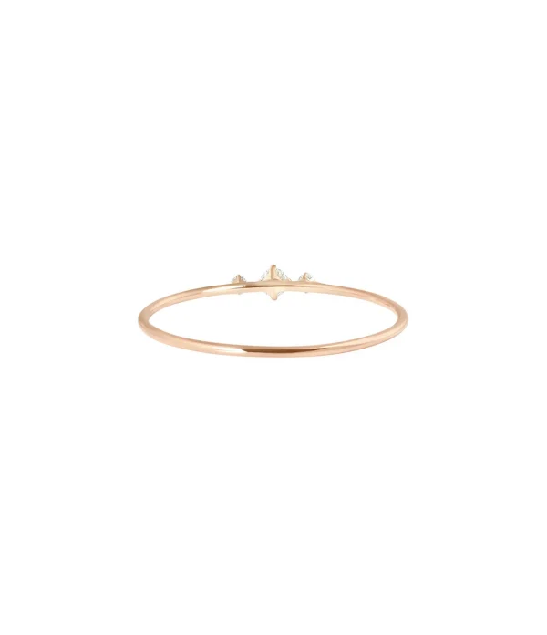 VANRYCKE Bague Stardust Or Rose 3 Diamants 4
