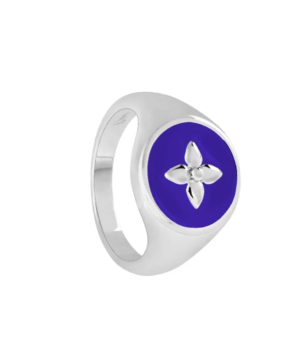 CABIROL Chevalière Croisette Bleu Klein 1
