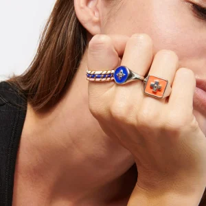 CABIROL Chevalière Croisette Bleu Klein 6