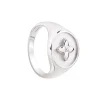 CABIROL Chevalière Croisette Argent 8