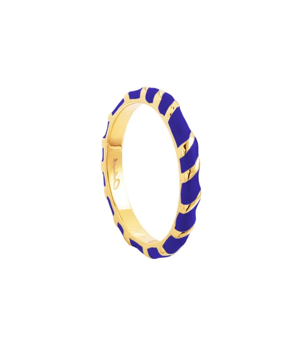 CABIROL Bague Aimée Vermeil Bleu Klein 1