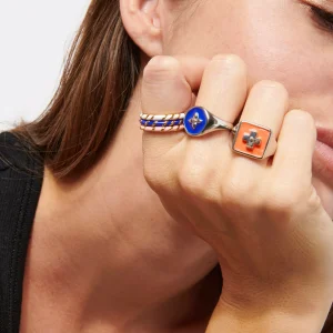 CABIROL Bague Aimée Vermeil Bleu Klein 6