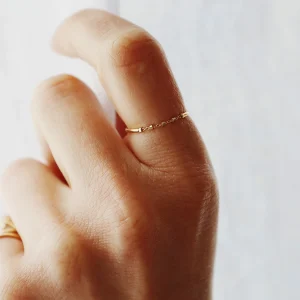 CHARLET Bague Diamantée 1 Chaîne Or Jaune 11