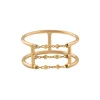 CHARLET Bague Diamantée 3 Chaînes Or Jaune 10