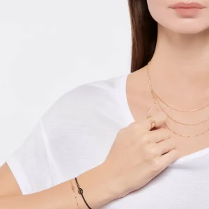 CHARLET Bague Diamantée 3 Chaînes Or Jaune 7