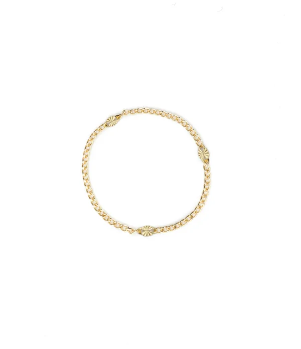 AND…PARIS Bague Chaîne Gourmette Or Jaune 1