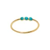 AND…PARIS Bague Trilogie Turquoise Or 8