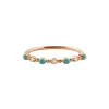 GIGI CLOZEAU Bague Mini Perles Résine Or 3 Diamants 8