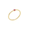 AND…PARIS Bague Memory Saphir Rose Fuchsia Or Jaune 10