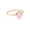 GINETTE NY Bague Ever Mini Disc Or Rose Nacre Rose 10