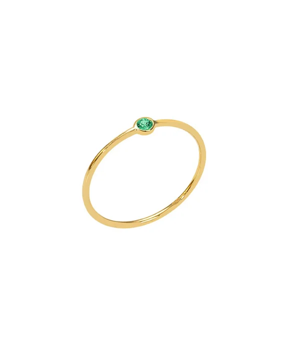 AND…PARIS Bague Memory Tsavorite Or Jaune 1