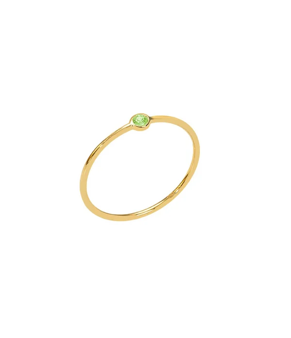 AND…PARIS Bague Memory Péridot Or Jaune 1
