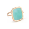 GINETTE NY Bague Antique Amazonite Or Rose 11