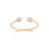 GINETTE NY Bague Choker Single Or Rose Diamants 8